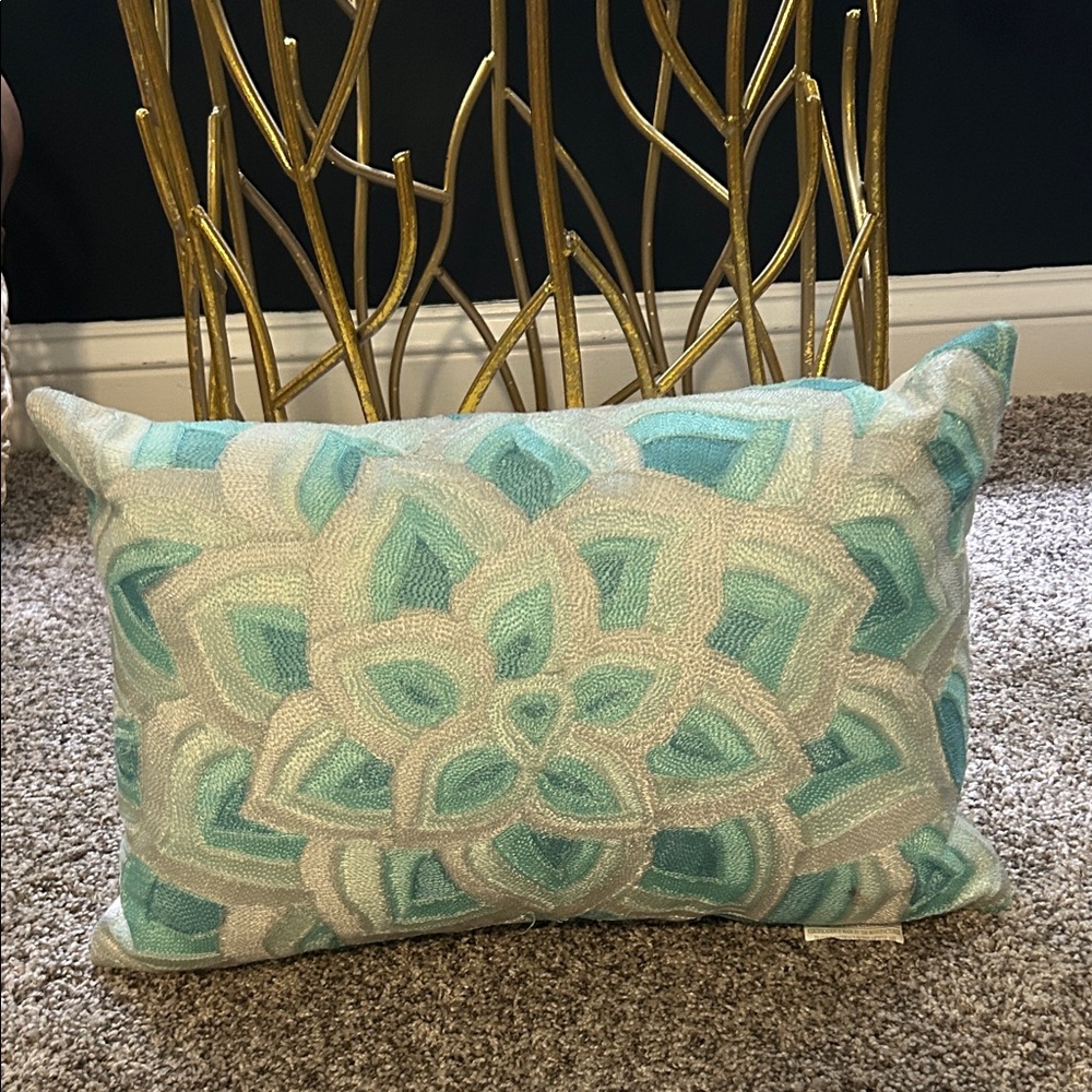 Aqua Decorative Pillow